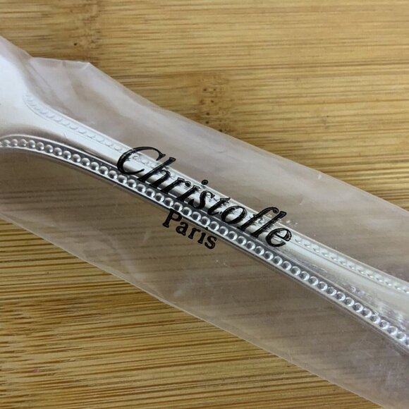 Christofle France Perles ONE Dinner Fork Silverplate Flatware NEW Discontinued - Picture 7 of 7